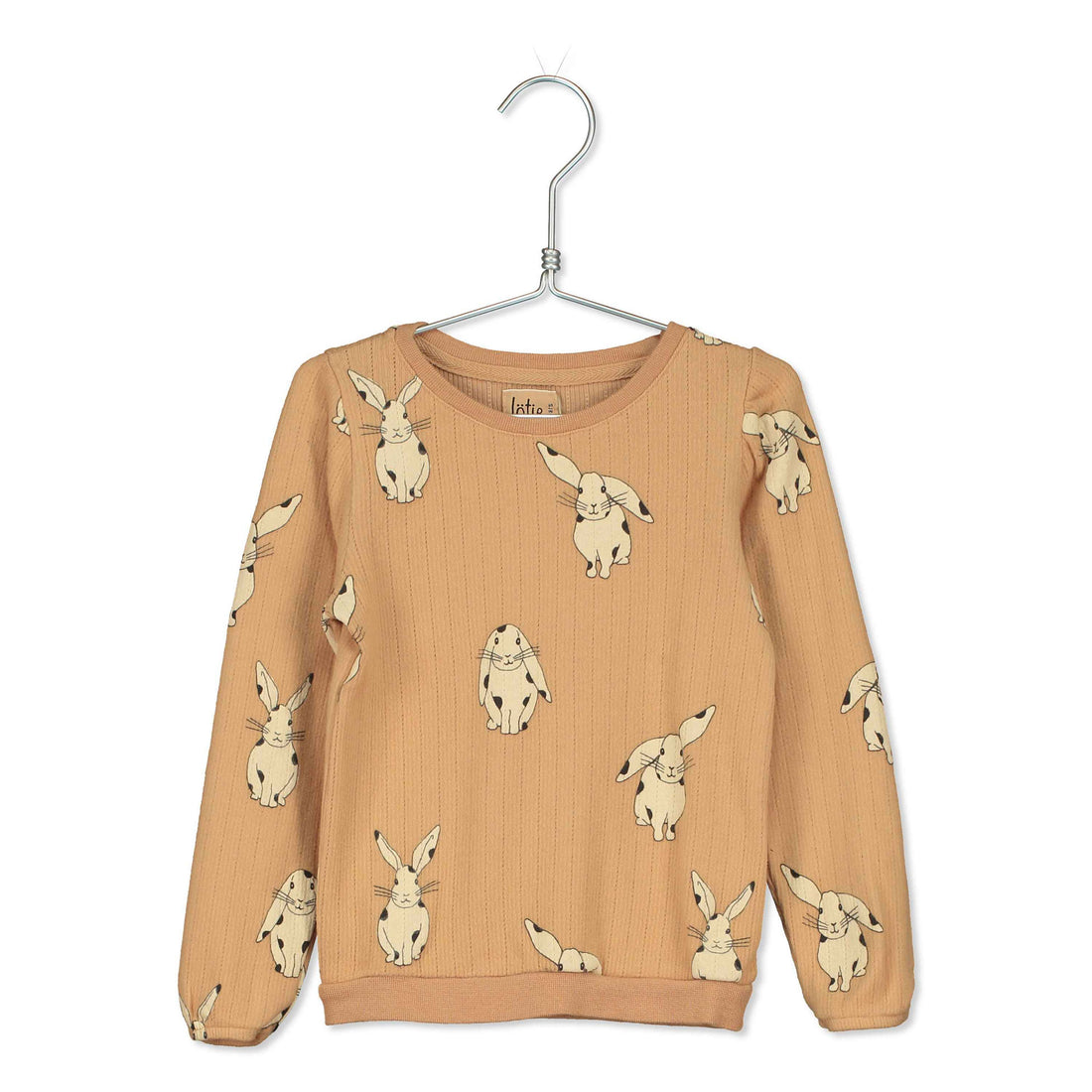 LotieKids Camel Rabbits Blouse Tee
