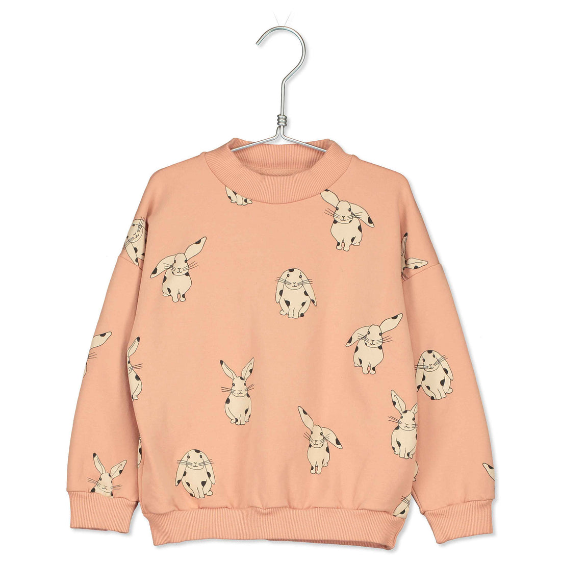 LotieKids Pale Pink Rabbits Sweatshirt