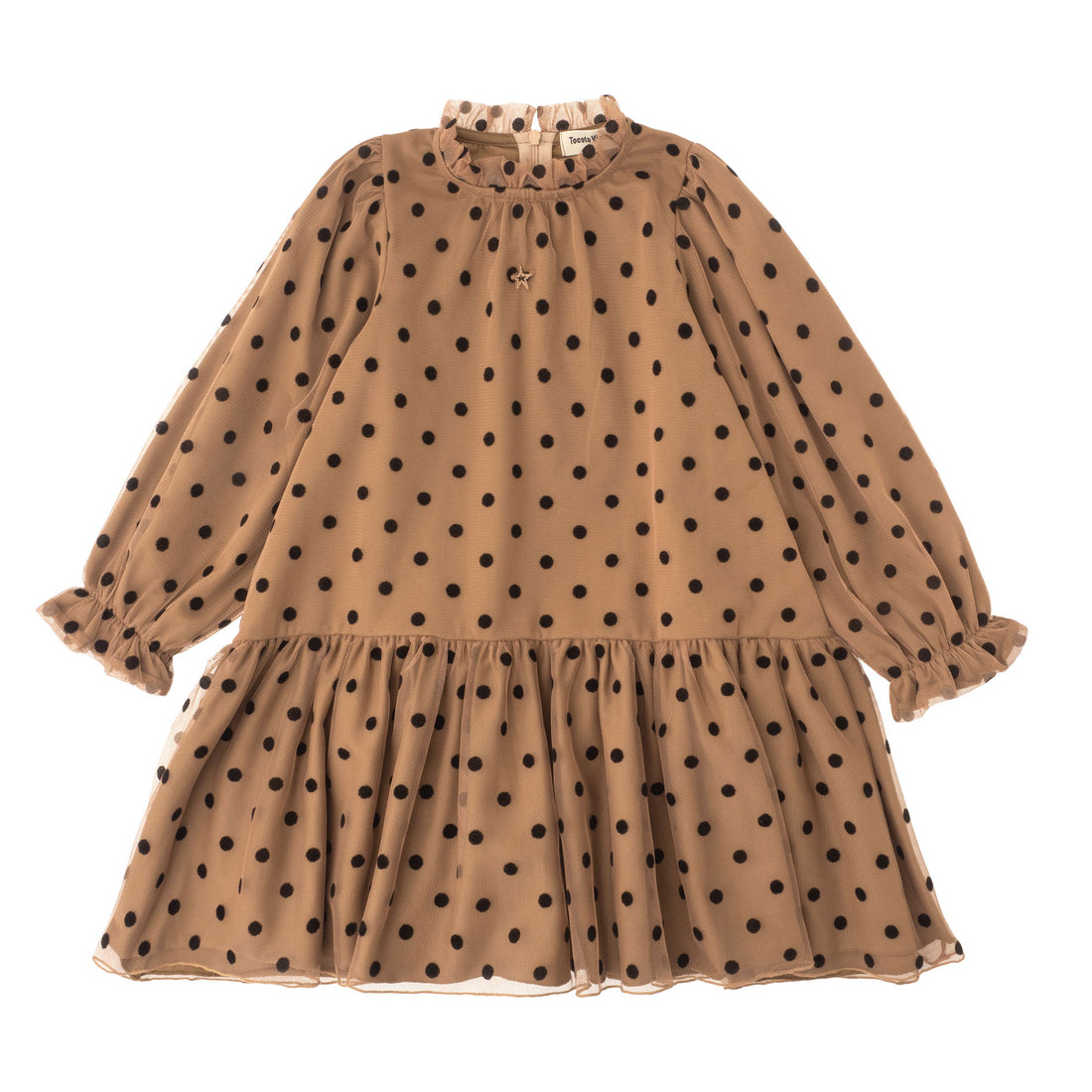 Tocoto Vintage Dots Tulle Midi Dress