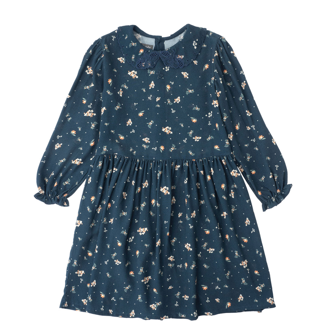 Tocoto Vintage Green Mini Flowers Print Dress