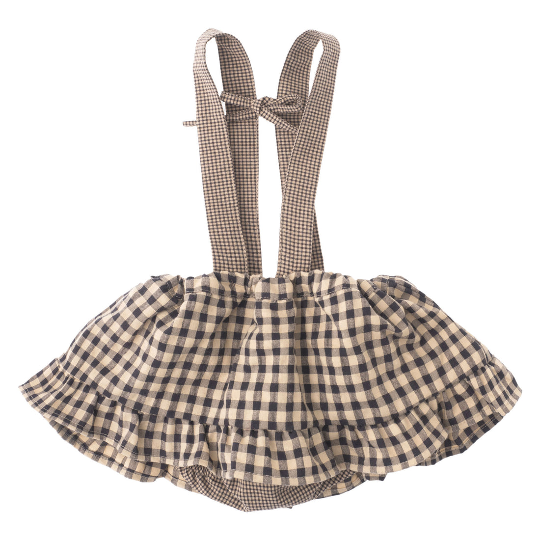 Tocoto Vintage Beige Plaid Vichy Mini Baby Skirt