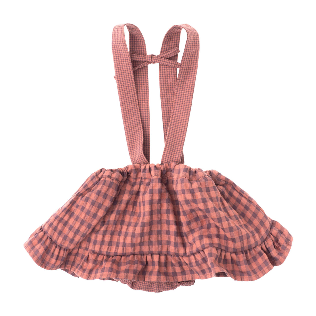 Tocoto Vintage Pink Plaid Vichy Mini Baby Skirt