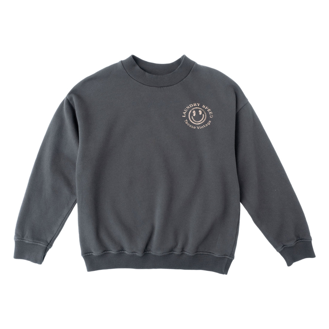 Tocoto Vintage Dark Grey Printed Sweatshirt