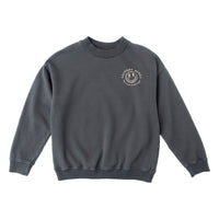 Tocoto Vintage Dark Grey Printed Sweatshirt