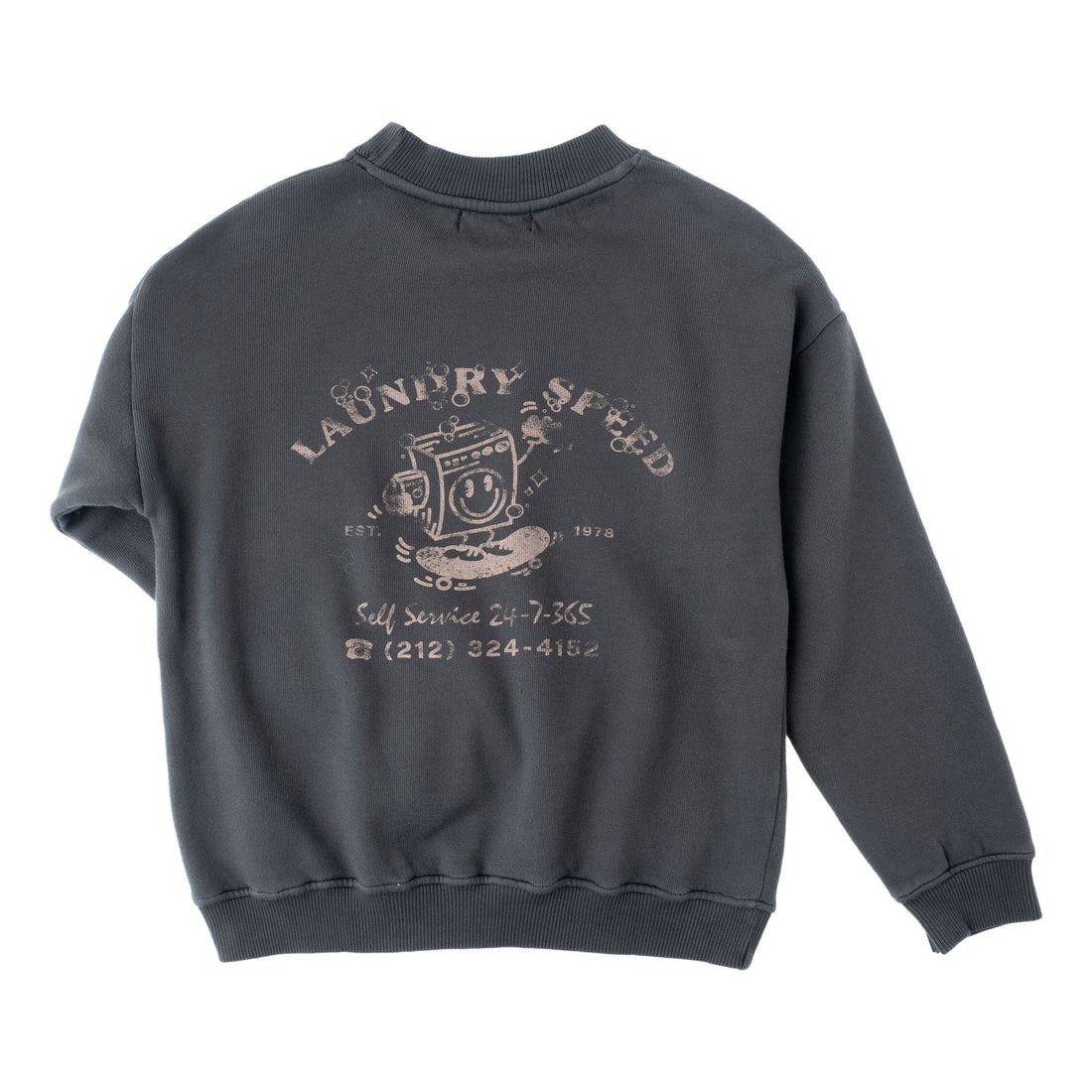 Tocoto Vintage Dark Grey Printed Sweatshirt