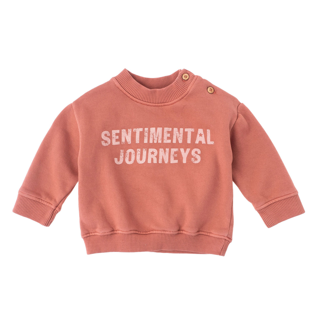 Tocoto Vintage Dark Pink Printed Baby Sweatshirt