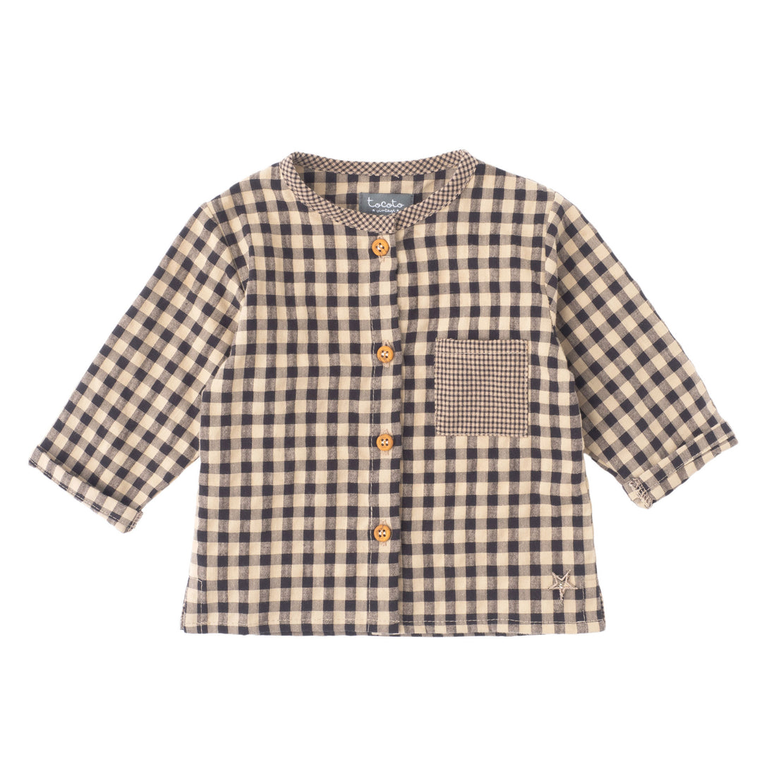 Tocoto Vintage Plaid Vichy Shirt