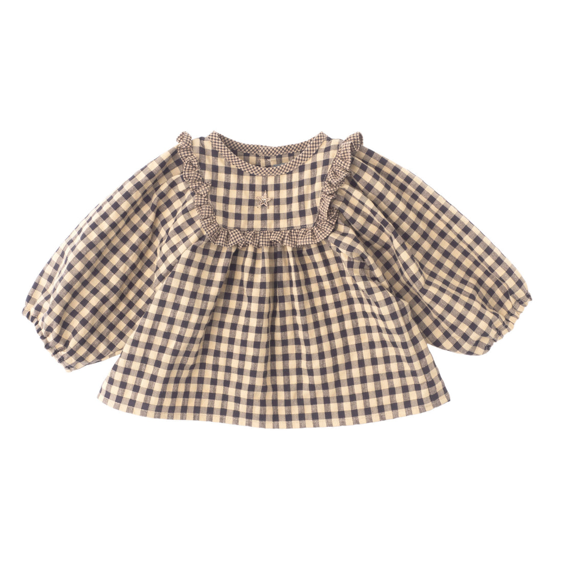 Tocoto Vintage Plaid Vichy Baby Blouse
