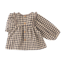 Tocoto Vintage Plaid Vichy Baby Blouse