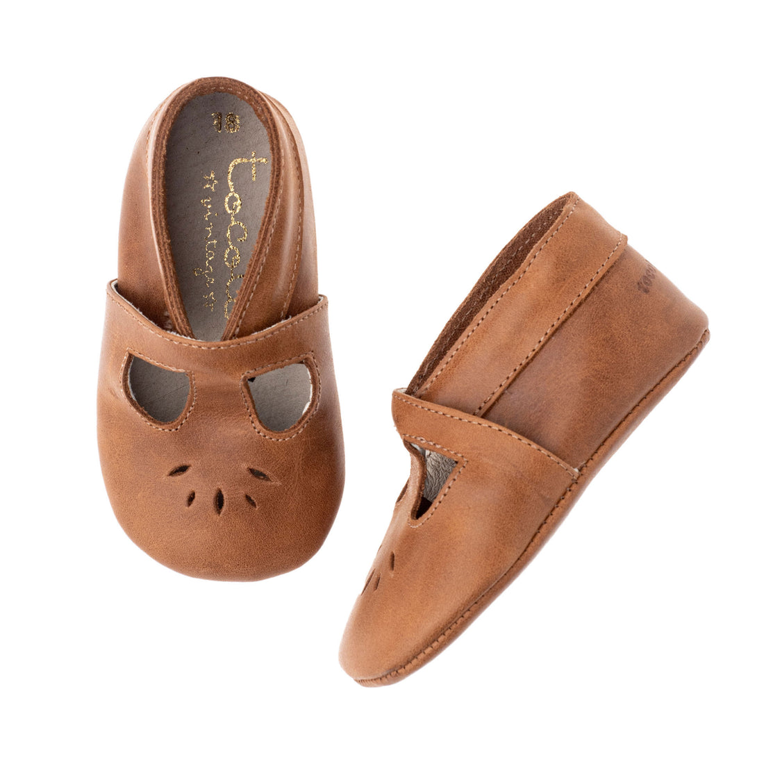 Tocoto Vintage Leather Baby Booties