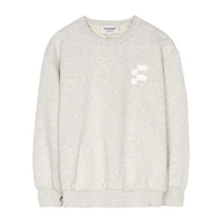 Finger in the Nose Wave Heather Ecru Crew Neck Sweatshirt