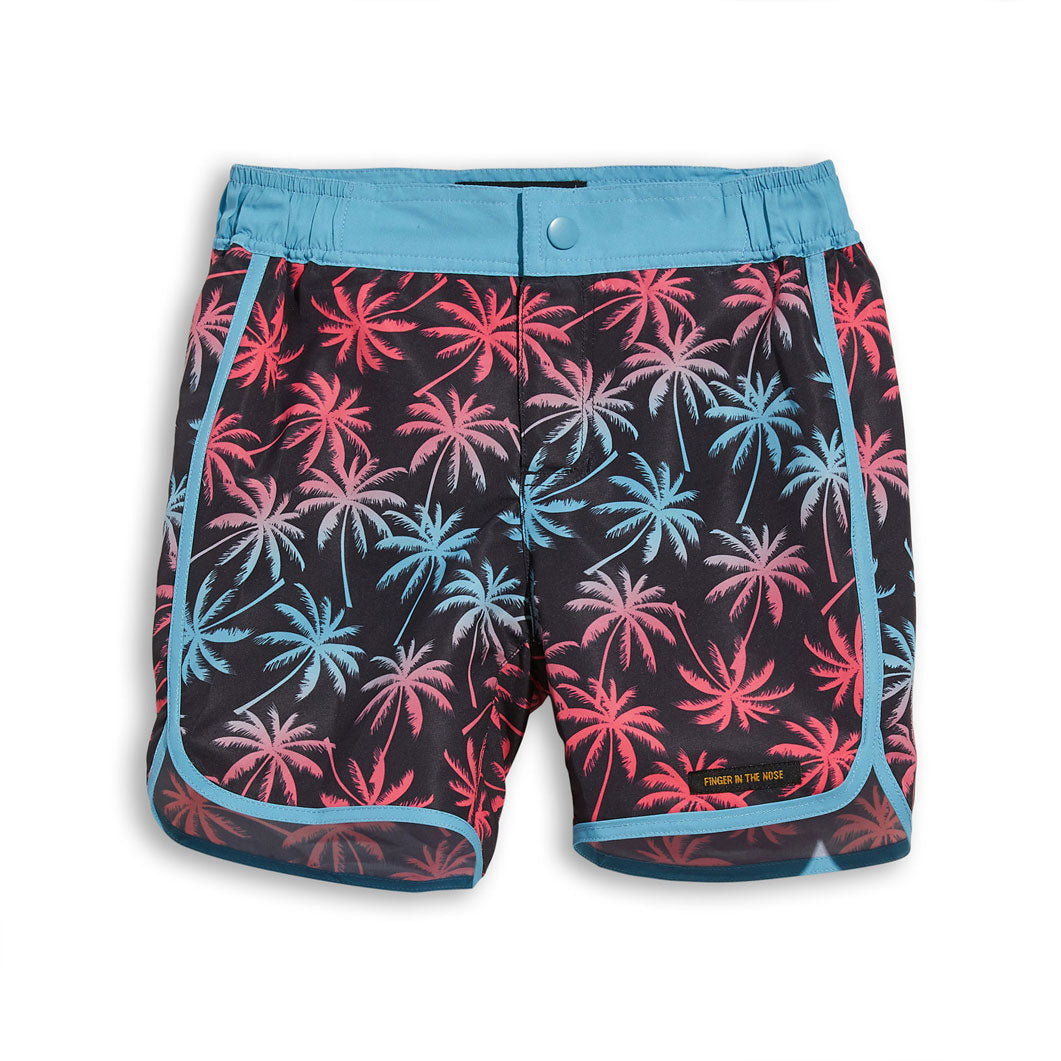 Finger in the Nose Blue Palms Waveboy Surf Shorts