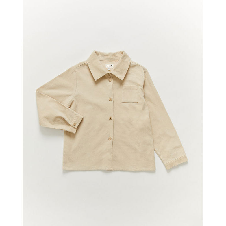 Oeuf Ls Shirt-Bright Beige