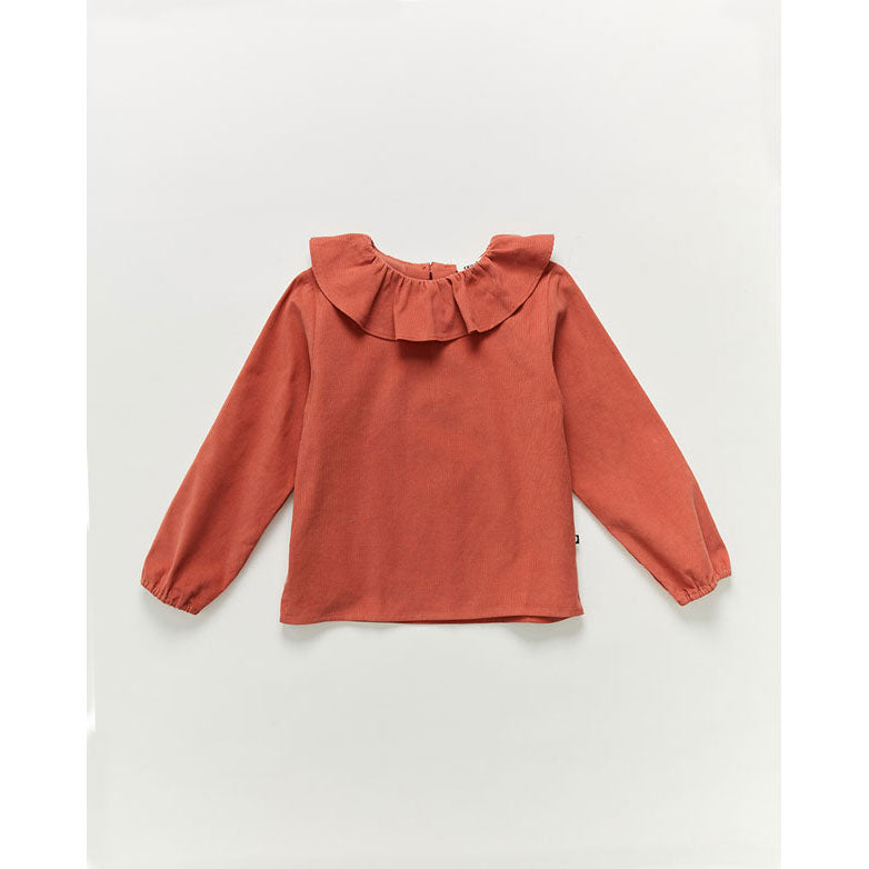 Oeuf Ruffle Collar Blouse-Rose