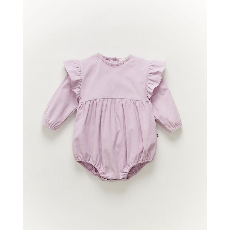 Oeuf Ruffle Sleeve Romper-Valerian