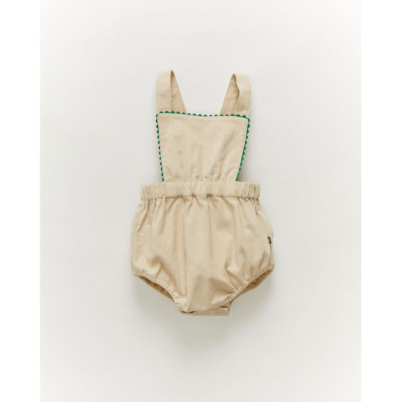 Oeuf Ric Rac Playsuit-Bright Beige