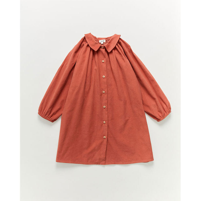 Oeuf Ls Blouse Dress-Rose