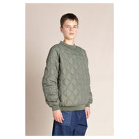 Finger in the Nose Weekly Khaki Quilted Sweater