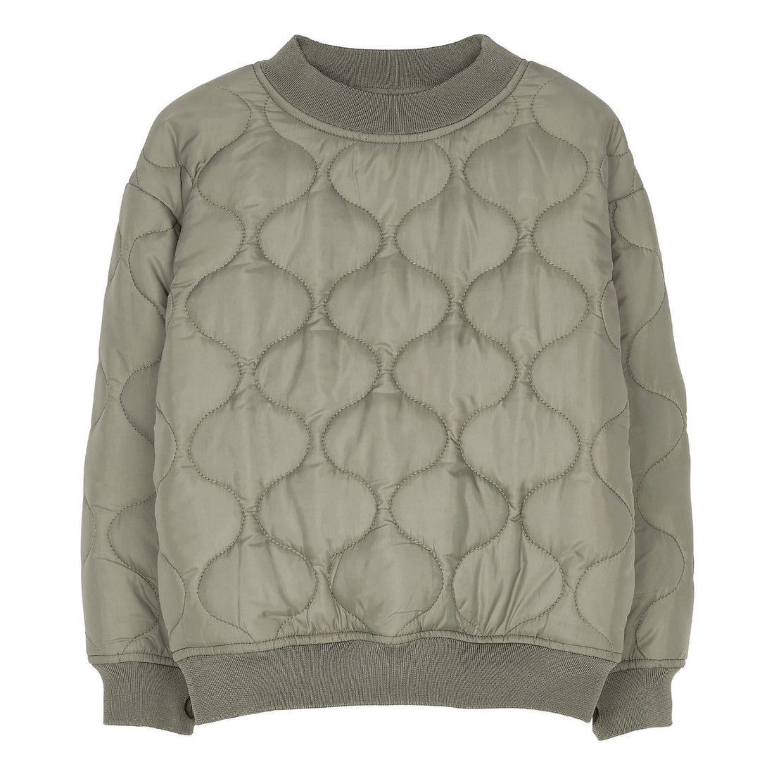 Finger in the Nose Weekly Khaki Quilted Sweater