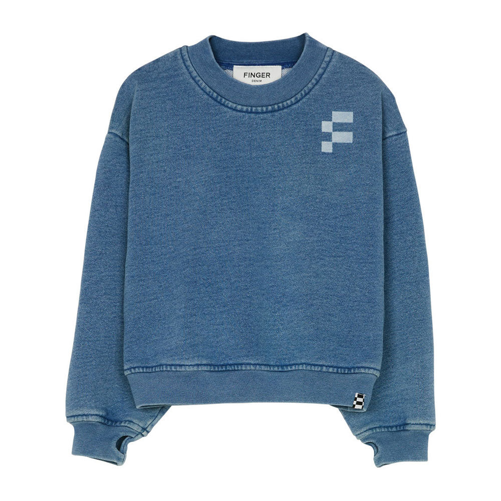Finger in the Nose Weekly Light Indigo Sweatshirt