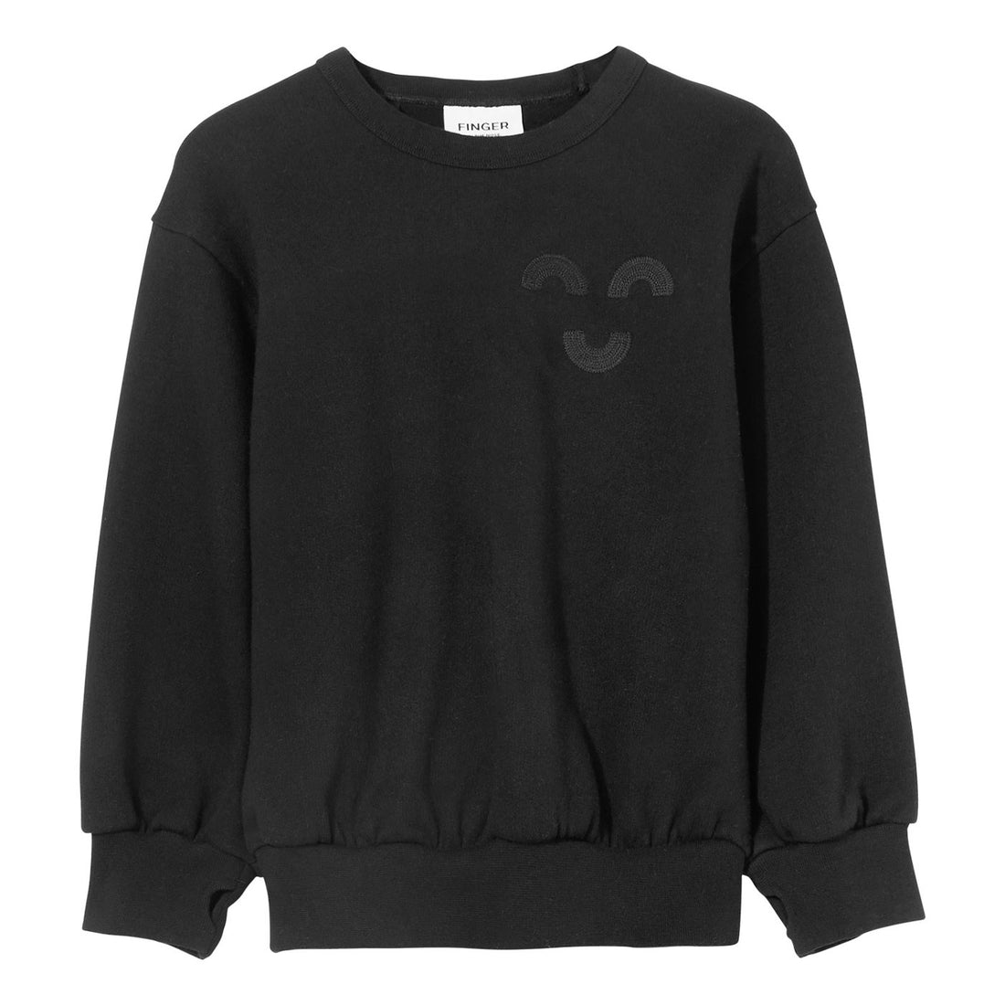 Finger in the Nose Wind Black Macaroni Loose Sweater