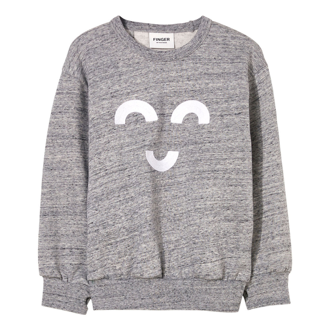 Finger in the Nose Heather Grey Macaroni Loose Sweater