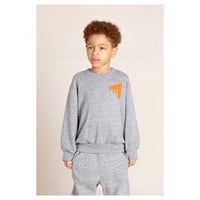 Finger in the Nose Wind Heather Grey Perspective Loose Sweater