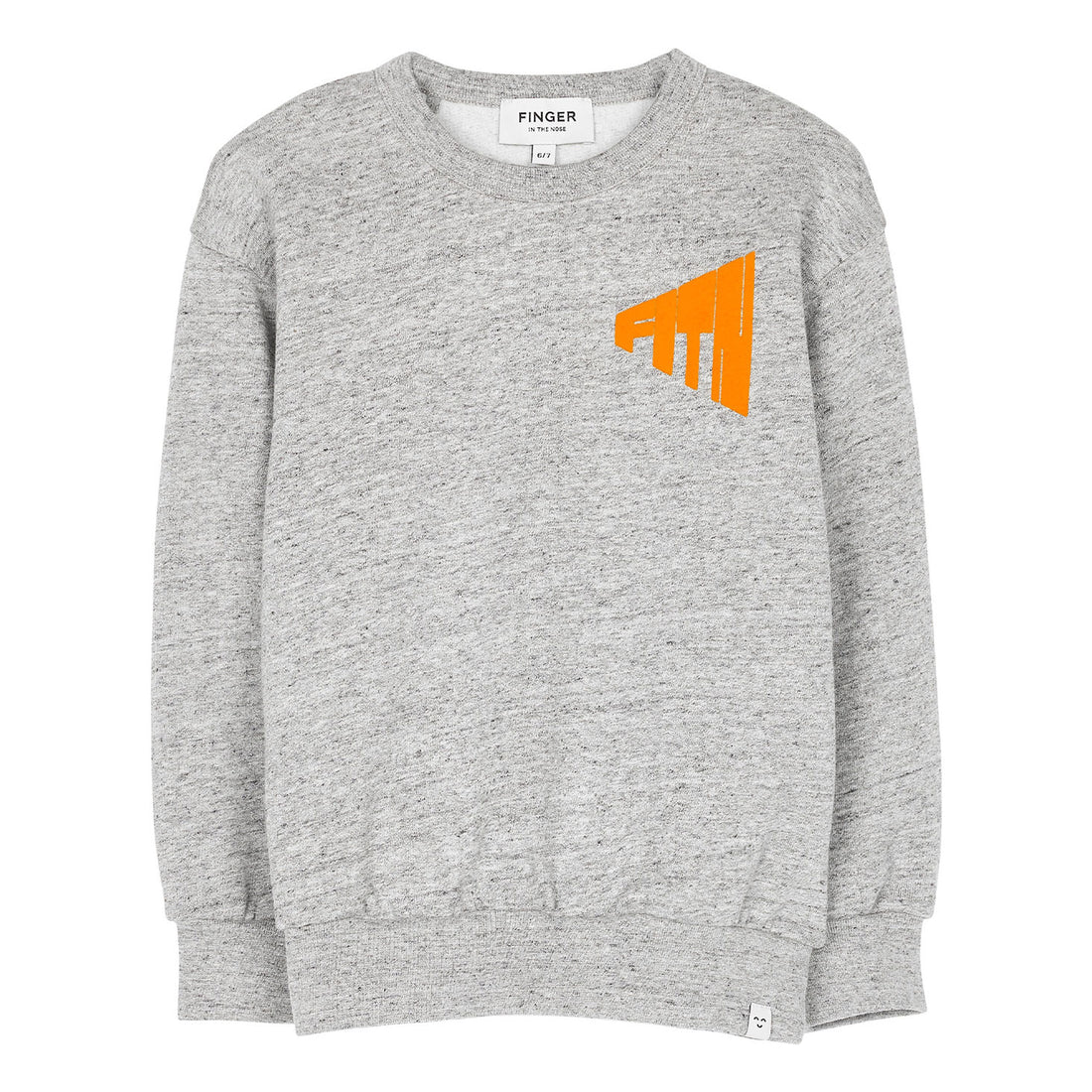 Finger in the Nose Wind Heather Grey Perspective Loose Sweater