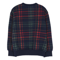 Finger in the Nose Wind Khaki Checkers Loose Sweater