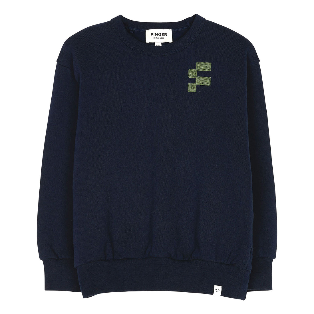 Finger in the Nose Wind Navy F-Macaroni Loose Sweater