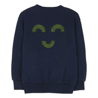 Finger in the Nose Wind Navy F-Macaroni Loose Sweater