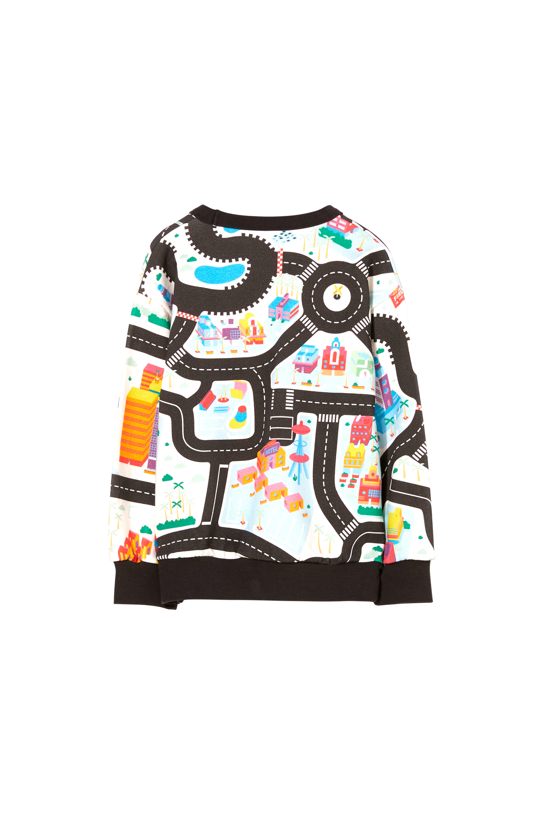 Finger in the Nose White Racetrack Loose Sweater