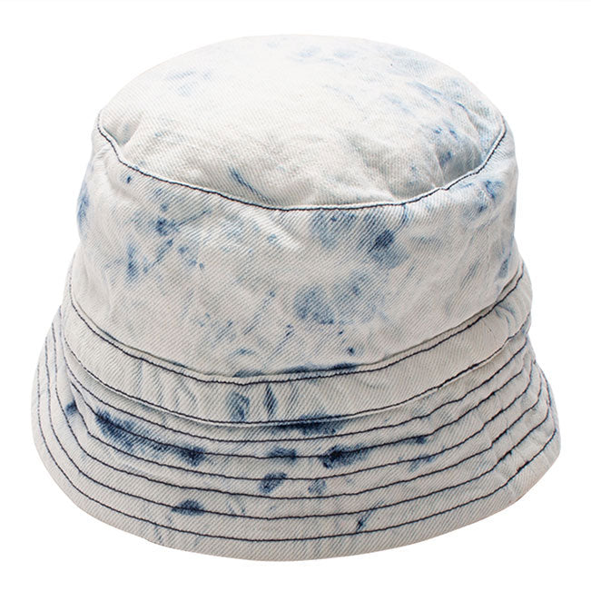 WYNKEN Wave Bucket Hat - Denim Tie Dye
