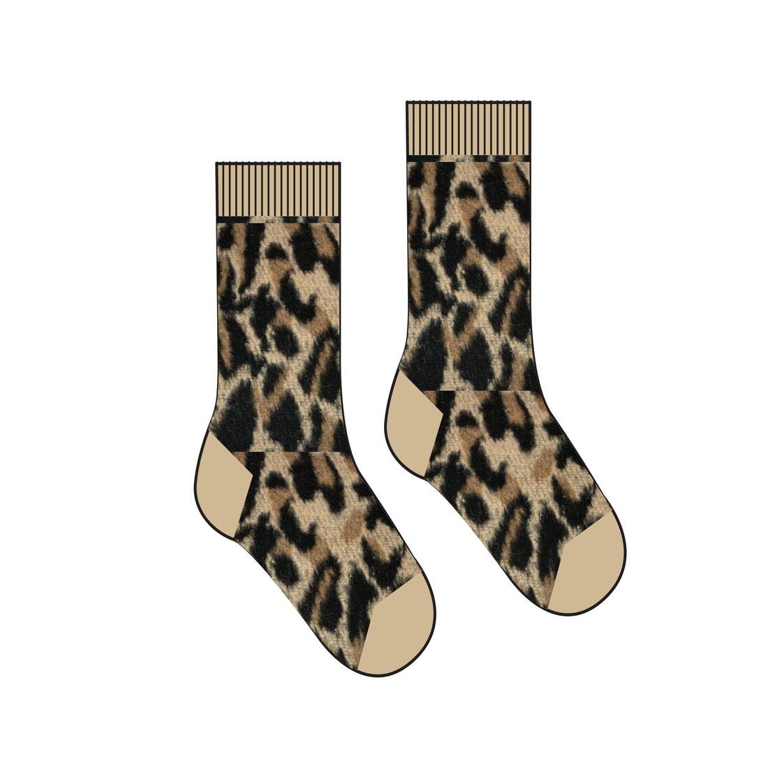 WYNKEN Daily Ankle Socks - Leopard