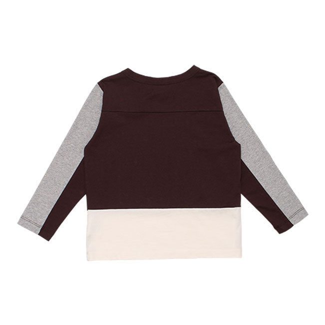 WYNKEN Tri Line Tee - Chocolate/Milk