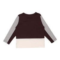WYNKEN Tri Line Tee - Chocolate/Milk