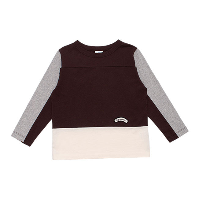 WYNKEN Tri Line Tee - Chocolate/Milk