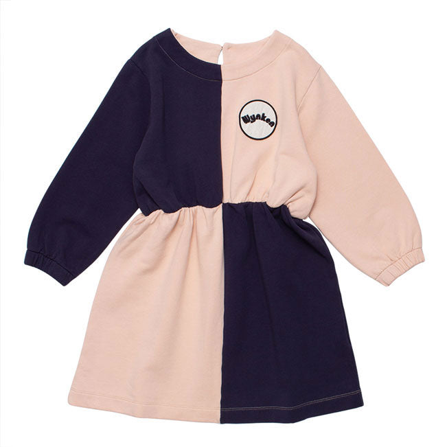 WYNKEN Horizon Dress - Soft Pink/Navy