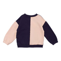 WYNKEN Horizon Sweat - Soft Pink/Navy