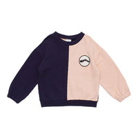 WYNKEN Horizon Sweat - Soft Pink/Navy