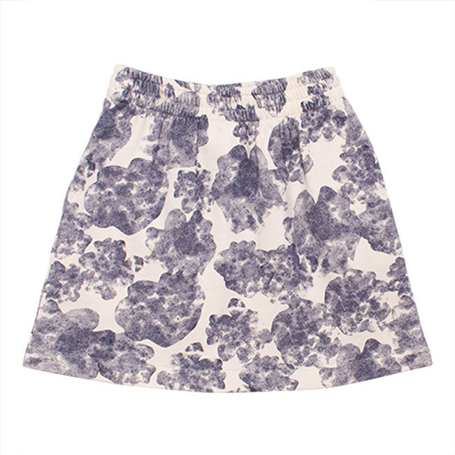 WYNKEN Cumulo Track Skirt - Milk/Soft Navy