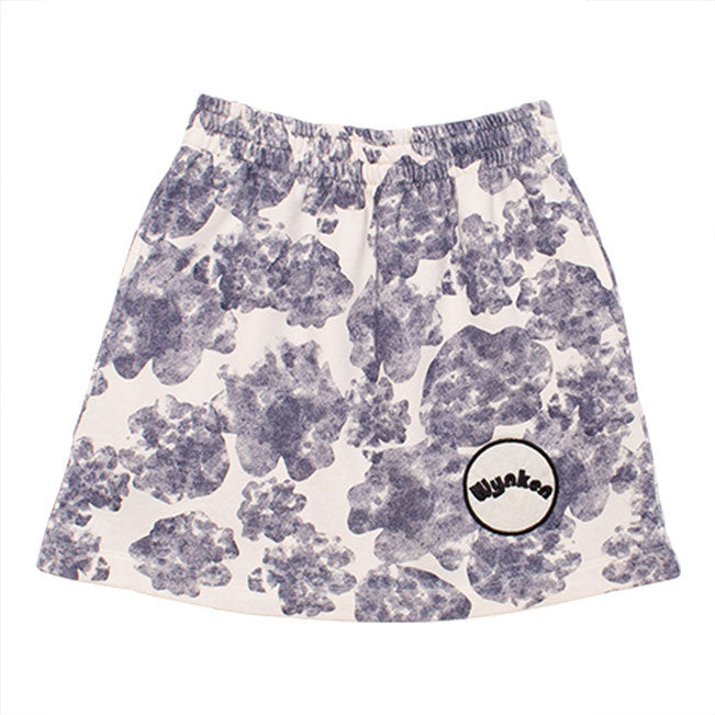 WYNKEN Cumulo Track Skirt - Milk/Soft Navy