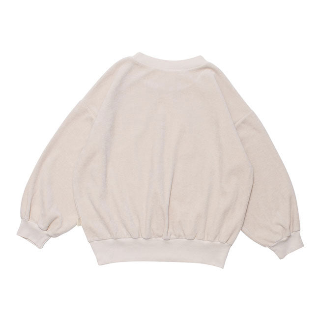 WYNKEN Moonrise Velour Sweat - Pale Pebble
