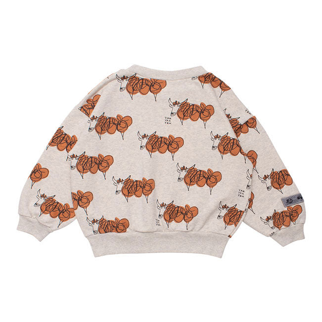 WYNKEN Yak Yak Yak Sweat - Tan/Light Melange