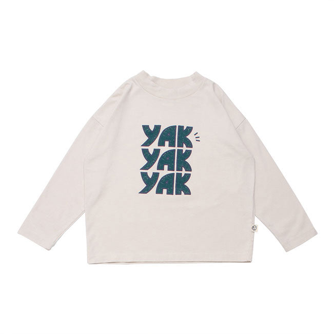 WYNKEN Yak Yak Yak Tee - Pebble/Alpine