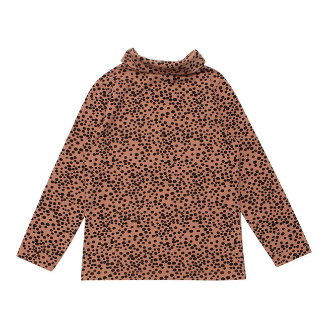 WYNKEN Luna Roll Neck - Clay Pink Animal