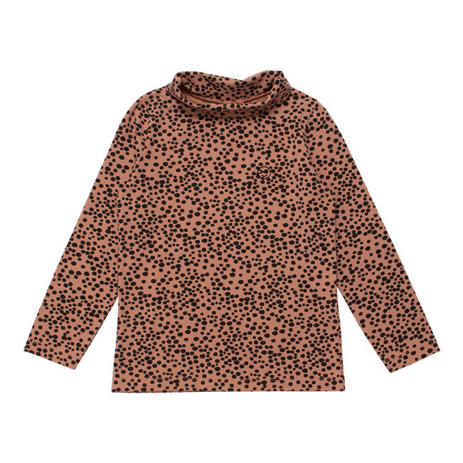WYNKEN Luna Roll Neck - Clay Pink Animal