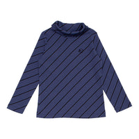 WYNKEN Luna Roll Neck - Blue Diagonalonal Stripe