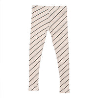 WYNKEN Luna Leggingss - Milk Diagonal Stripe