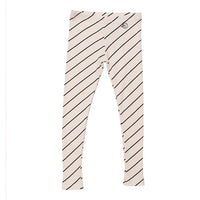 WYNKEN Luna Leggingss - Milk Diagonal Stripe